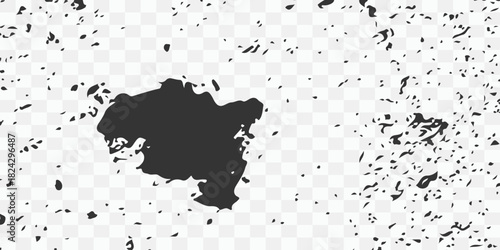 Grunge frame border texture on isolate background. Old grunge frame with dust texture. Texture black frame old grunge square frame.