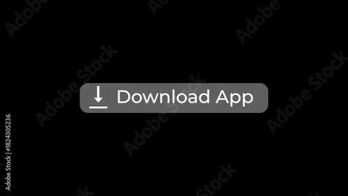 mobile app download ui button glow animation.