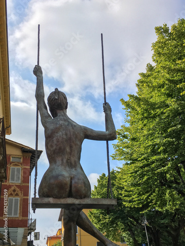 Détail de statue dans la ville de Pietrasanta