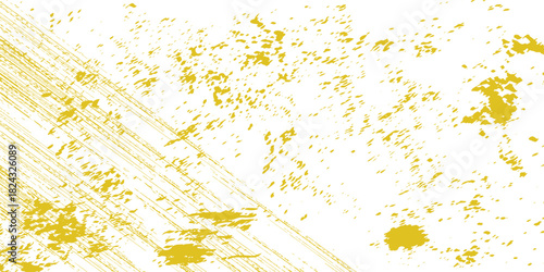 Abstract yellow Grunge Sport Background with Paint Streaks, illustration