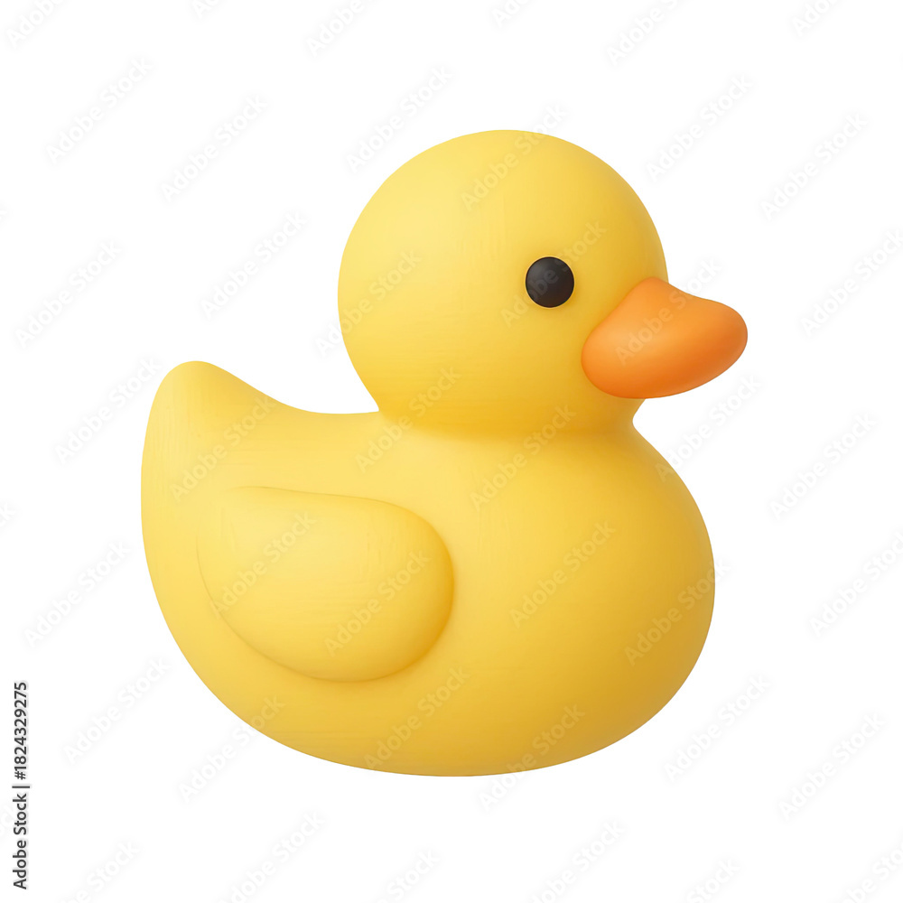 Fototapeta premium Soft 3D Duck isolated on transparent background