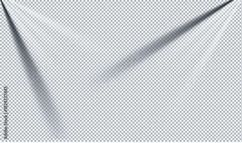 Abstract shadow pattern on a transparent background minimalist composition