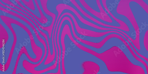 Aesthetic background of purple liquid wave seamless pattern. wavy line abstract background. Psychedelic groovy.  Abstract background pattern with colorful waves.
