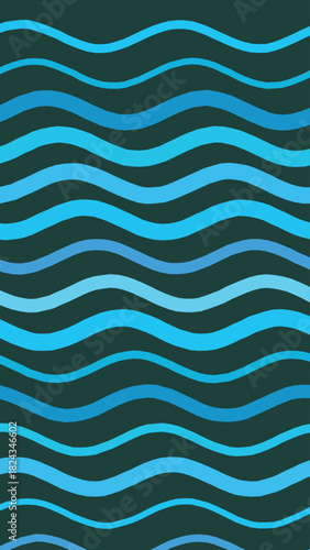 Abstract Ocean Wave Pattern in Blue Tones Serene and Minimalist Graphic Design for Backgrounds and Creative Projects Perfect for Nautical Themes