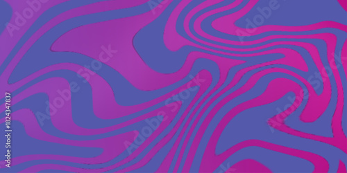 Aesthetic background of purple liquid wave seamless pattern. wavy line abstract background. Psychedelic groovy.  Abstract background pattern with colorful waves.

