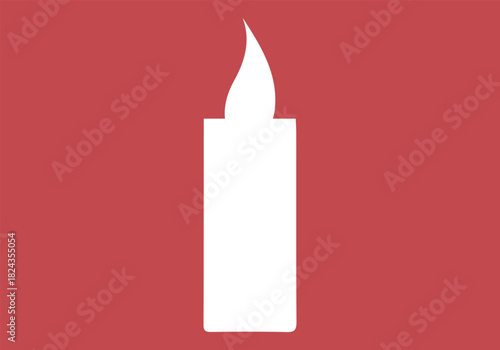 candle logo design with fire icon