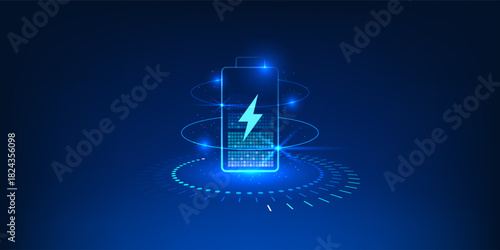 Battery Technology Background, Energy Storage System, Chemical Electric Power Conversion, Renewable Energy Backup Solution, Advanced Clean Power Innovation