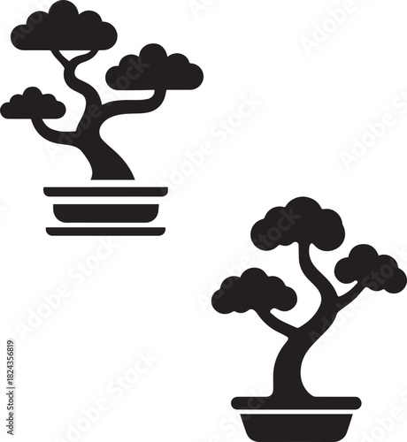 bonsai tree vector