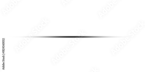 Clean horizontal shadow creates depth and separation for modern design layouts and minimalist presentations