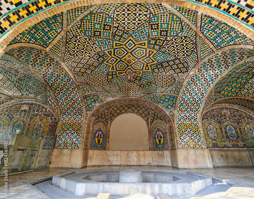 Tehran, Iran - one of the most recognizable landmark in Tehran, the Golestan Palace is a Unesco World Heritage Site. Here in particular its interiors
