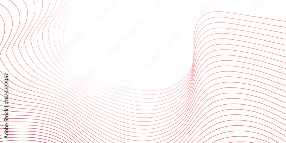 Naklejka premium White abstract background and red line. EPS 10