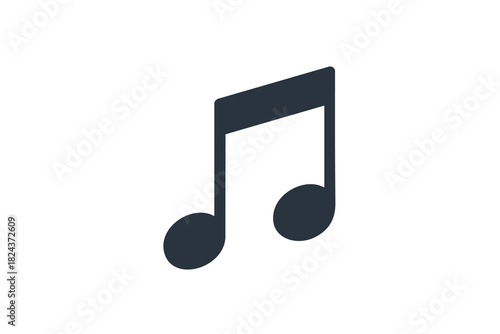 Simple Eighth Note Music Symbol