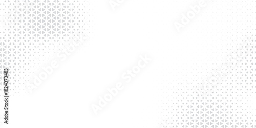 Abstract black triangle geometric pattern background on white background. Halftone triangles pattern. Abstract geometric gradient background. Vector eps10