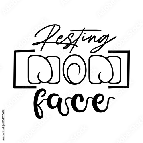 Resting Mom Face svg 