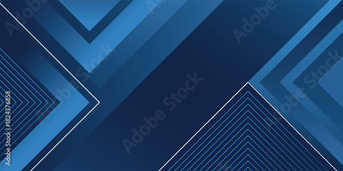 Dynamic fluid blue geometric with hexagon lines gradient background. Vector illustration