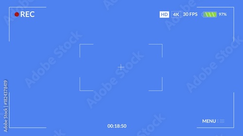 Camera Viewfinder Background Animation 4K