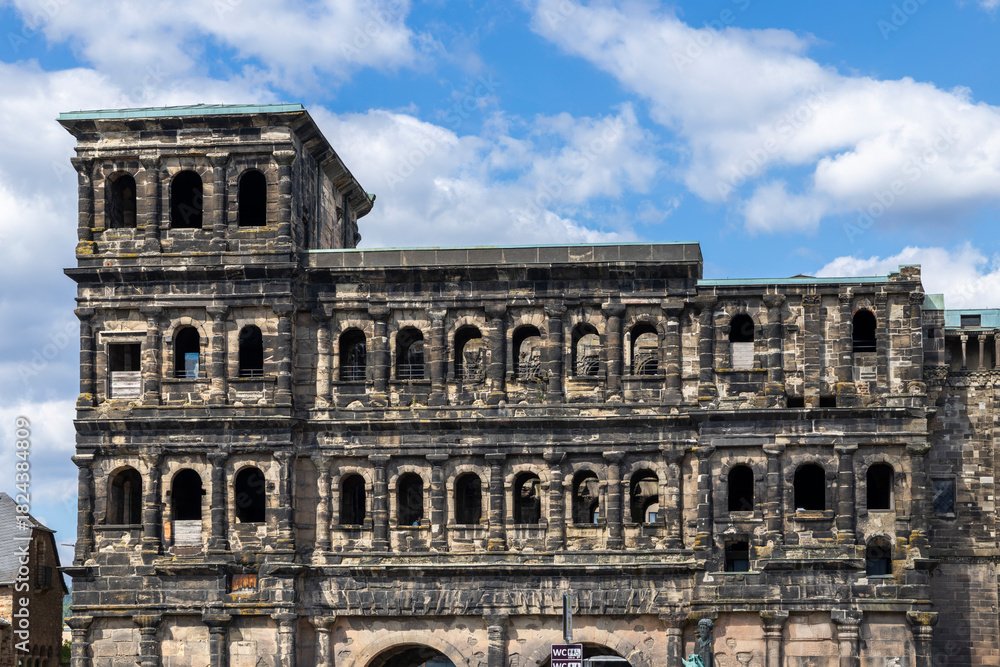 Fototapeta premium Porta Nigra ancient Roman UNESCO world heritage site in Trier