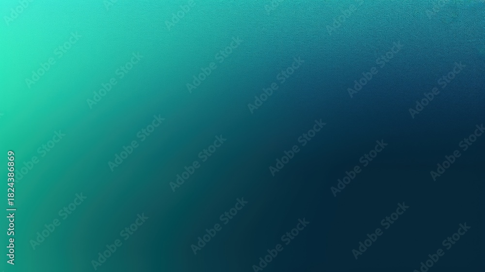 Fototapeta premium A smooth gradient transitions from teal to dark blue, creating a calming and visually appealing background.