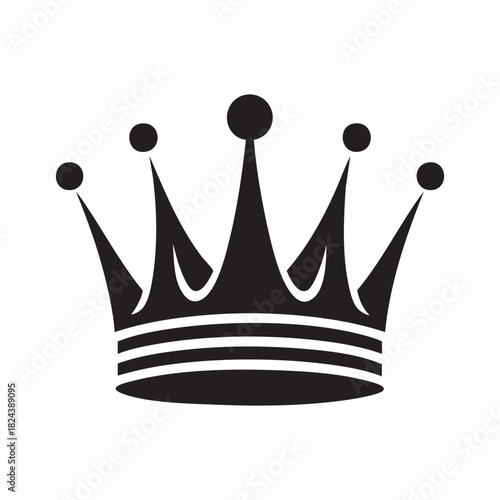 Black silhouette of a royal crown