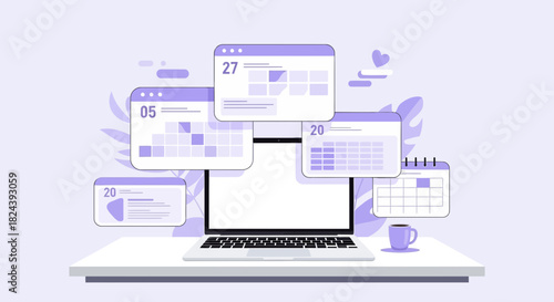 Streamline Your Schedule with a Modern Desktop Planner, Perfect for Project Management and Time Organization, Keep Track of Deadlines and Appointments