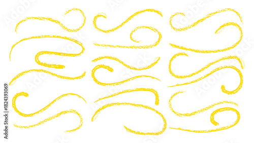 Line brush marker scribble sketch underline. Blue pencil strokes isolated. Crayon or marker scribbles. Brush strokes lines collection. Vector illustrator