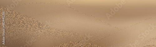 Abstract golden sand dunes landscape with contrasting ridges and flowing desert shapes.