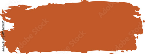 Orange Paint Brush Stroke Vector Effect