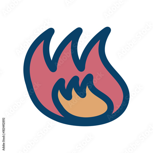 燃える炎のアイコン