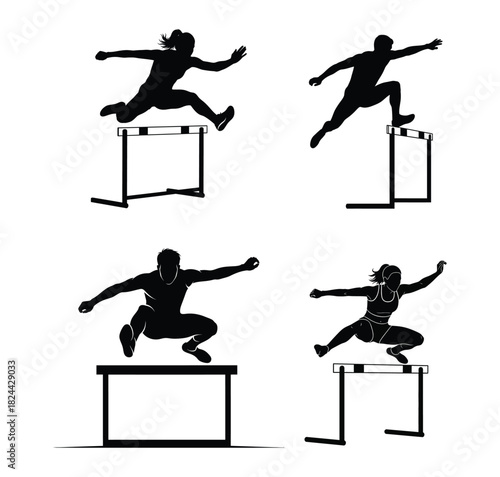 silhouette of a woman exercising