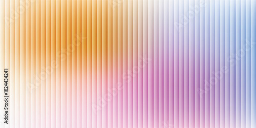 Iridescent ribbed glass background. Light blue frosted reeded wallpaper. Colored corrugated glass texture for door, window, rooftop. Wavy striped blurry surface overlay. Vector backdrop,eps10