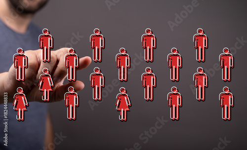 Concept of choosing people ...