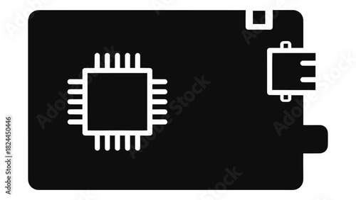 Internet of things (iot) development board with integrated microchip and ports for embedded systems and smart device pro