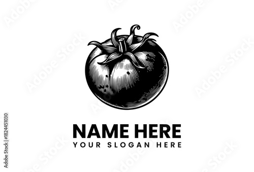 Unique and Fresh Tomato Vector Logo Illustration for Your Brand