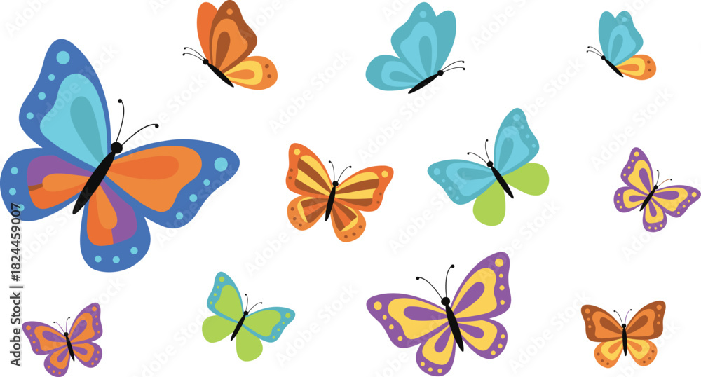 Obraz premium Set of outline vector icons in circles for contact information, including mail, phone, location, home address, and clock symbols.
