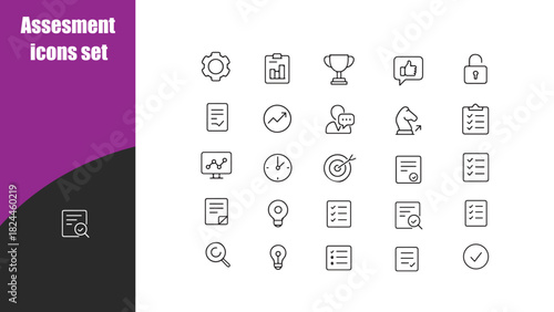 Assesment  icons set