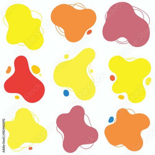 Organic Blob,Shape Cut-Out Clipart.