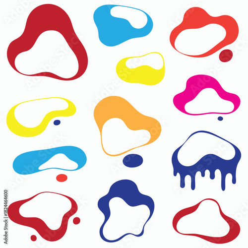 Organic Blob,Shape Cut-Out Clipart.