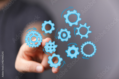Image of hand interacting w...