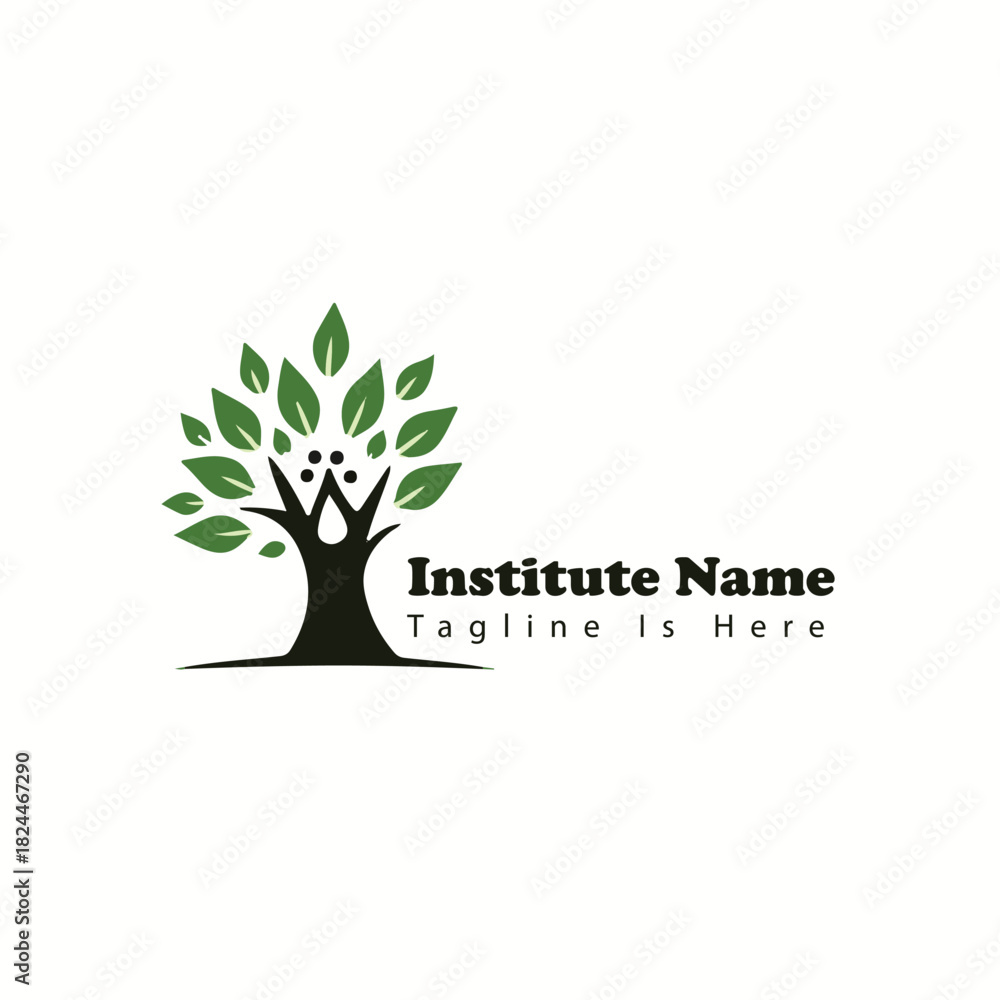 Obraz premium Chartered school unique logo design