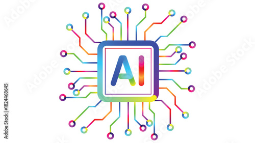 Modern AI Circuit Design Ready for Integration into Cutting-Edge Tech Projects and Applications, Perfect for Digital Innovation and Machine Learning Concepts.