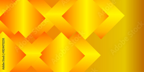 Abstract bright orange and yellow gradient vector illustration of a wave pattern with glowing light for a modern design background wallpaper