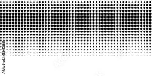 Black-white gradient halftone dots background. Pop art in vector illustration for your creative design