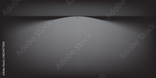 Abstract gradient podium background. Empty gray 3D studio background. Clean scene for product presentation mockup template. eps 10