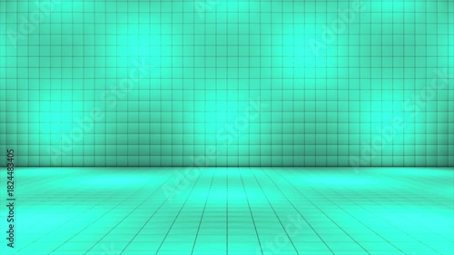 Broadcast Hi-Tech Alternate Blinking Illuminated Cubes Stage Floor, Multi Color, Events, 3D, Loopable, 4K