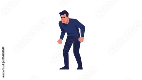 A man expressing feelings of frustration.