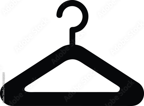 Clothes Hanger Outline Vector Icon for Laundry, Wardrobe and Fashion