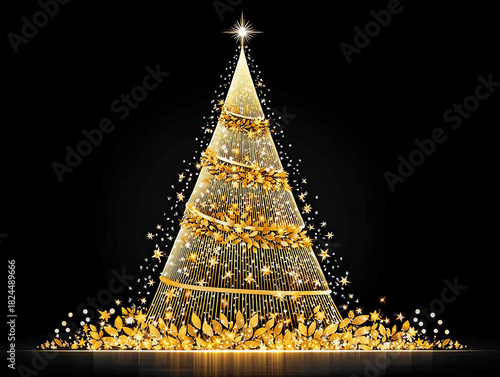 bright LED Christmas tree l...