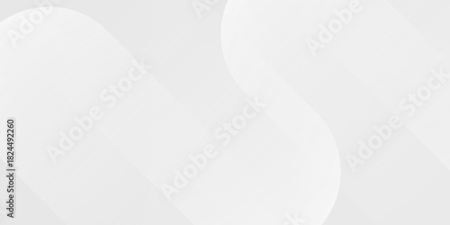 White geometric design banner background. Modern and Creative Trend design in vector illustration