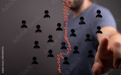 Stock photo depicting a man...