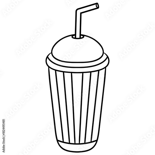 drink cup with straw